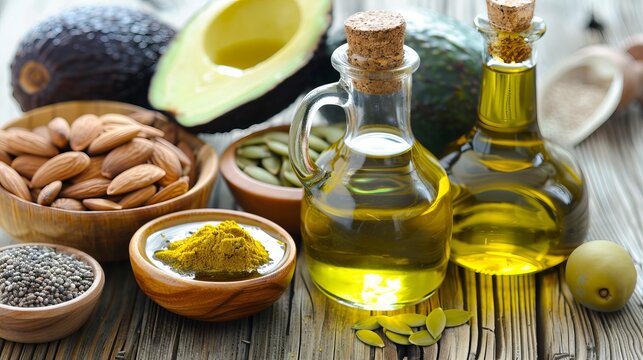 Investigate the health effects of different types of fats and oils used in cooking. 
