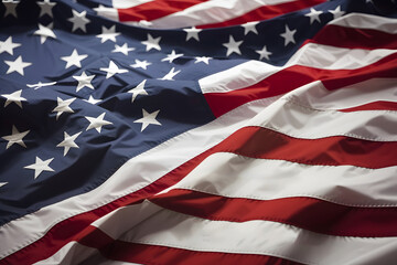 American flag with the words "Memorial Day" to honour and remember.