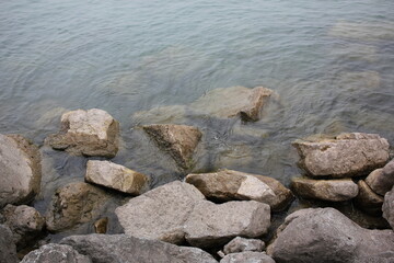 rocks in the water