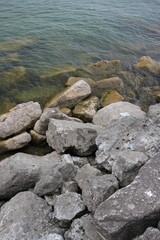 rocks in the water