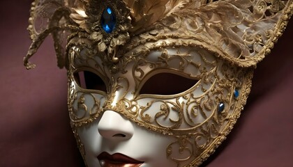 Elaborate-Gilded-Mask-With-Intricate-Designs-Exu- 2