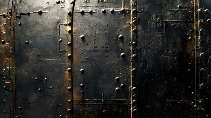 Rustic Charm: Exploring the Texture of Old Metal - obrazy, fototapety, plakaty