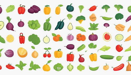 Colorful Bounty: Fresh Fruits and Vegetables for Culinary Adventures and Garden Enthusiasts