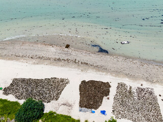 Scenery of offshore shoals in Wenchang, Hainan, China