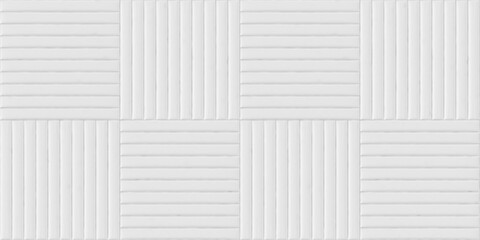 White, soft, rectangular leather panels