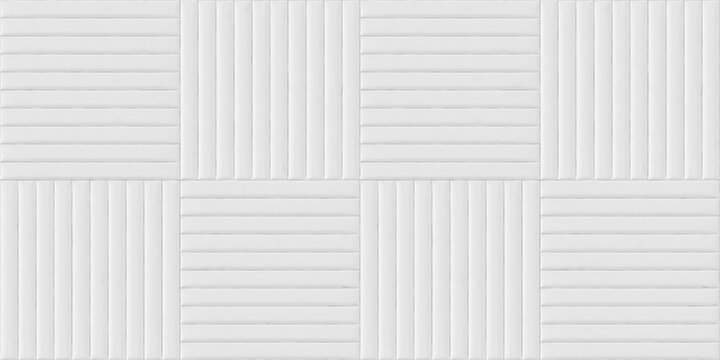 White, soft, rectangular leather panels