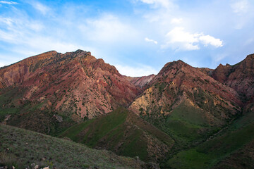 Mountain view, beautiful natural scenery. stock photo