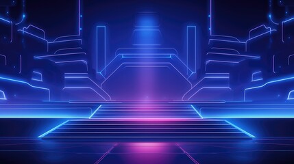 music neon background