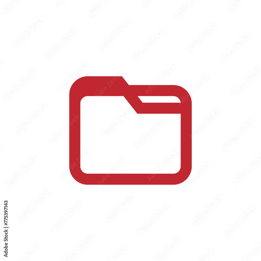 Poster folder icon logo design element. can be used for web and app. symbol design icon graphic element res