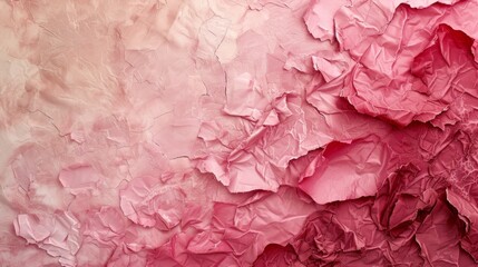 A close up of a piece of paper with pink flowers on it, AI