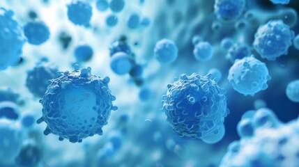 Floating Blue Balls in the Air