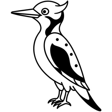 recommend clip art: woodpecker silhouette vector illustration