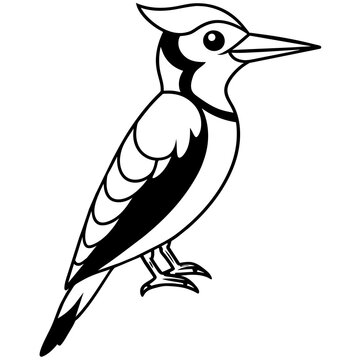 recommend clip art: woodpecker silhouette vector illustration