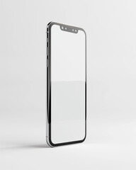 Smartphone mockup white isolated background