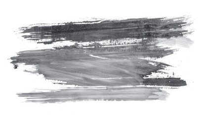 Black Brush Strokes on white background,watercolor paint texture