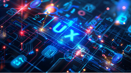 Fototapeta premium ux design concept