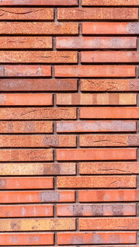 red bright brick wall, background for design
