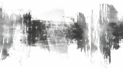Black Brush Strokes on white background,watercolor paint texture