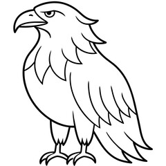 line art of a eagle