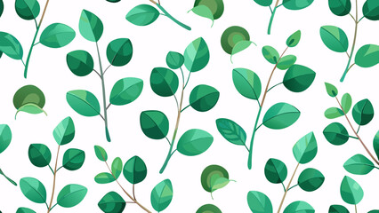 Watercolor Green Floral Seamless Pattern: Refresh Your Design Palette