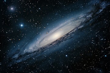 a galaxy in space with stars