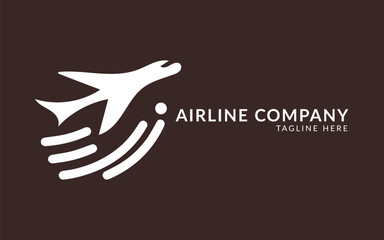 Airplane Logo Template Design Vector
