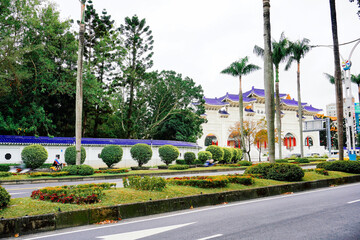 Obraz premium Taipei, Taiwan, Republic of China, 01 24 2024: National Chiang Kai-shek Memorial Hall in Taipei