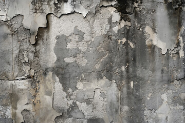 Obraz premium texture of dark dirty chipped concrete, generative AI