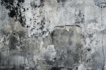 texture of dark dirty chipped concrete, generative AI