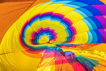 Hot Air Balloon Inflating