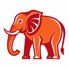 elephant, animal, cartoon, illustration, vector,