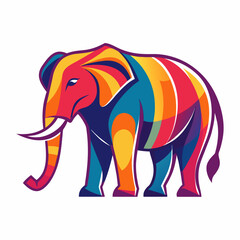 elephant, animal, cartoon, illustration, vector,