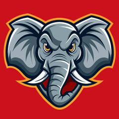 elephant, animal, cartoon, illustration, vector, 