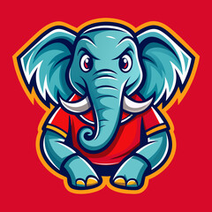 elephant, animal, cartoon, illustration, vector, 