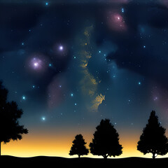 Fototapeta premium starry night sky