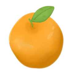 orange hand drawn illustration