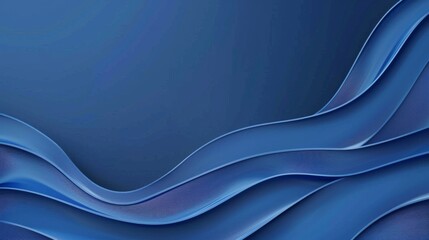 Obraz premium Abstract blue layers texture. Vector design with overlapping curves and gradients. Modern background concept. Design for covers, web banners and creative projects.