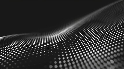 Monochrome abstract background with dotted wave patterns. Modern design concept for stylish wallpapers, textile prints, and sophisticated banner graphics.