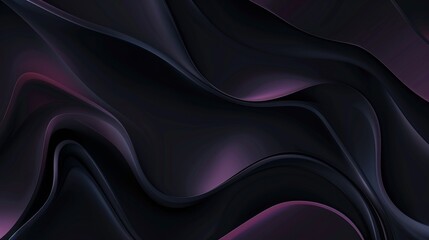 Abstract dynamic shapes in black and purple creating a sense of movement.