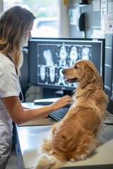 dog in veterinary clinics Generative AI
