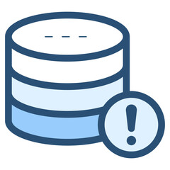 database storage problem icon