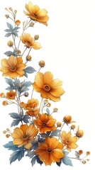 Fototapeta premium flower wall decor 01