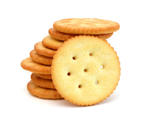 Cracker isolated on white background