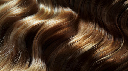 Radiant Blonde Waves: Close-Up of Luscious Hair in Soft Ligh