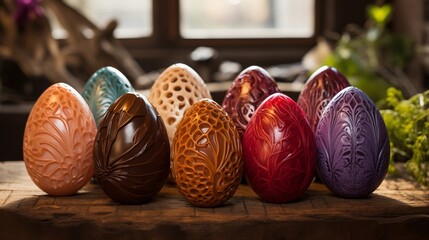 Easter egg-shaped soap bars