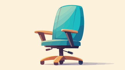 Chair icon 2d flat cartoon vactor illustration isol