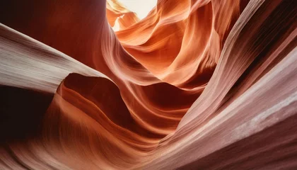 Poster amazing nature red sandstone textured background swirls of old red sandstone wall abstract pattern in lower antelope canyon page arizona usa good for wallpaper © Aedan