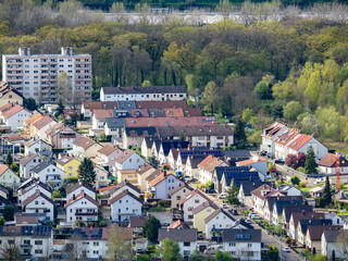 Blick in die Rheinebene zwischen Karlsruhe und Mannheim