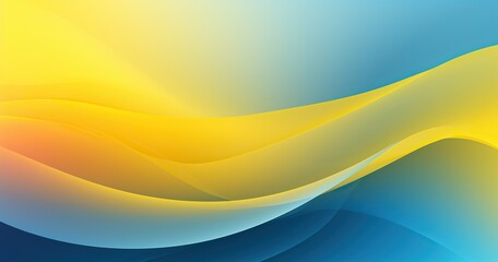 background gradient yellow and blue, digital art, sober, dark design