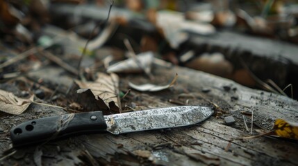 Knife Abandoned on Ground
